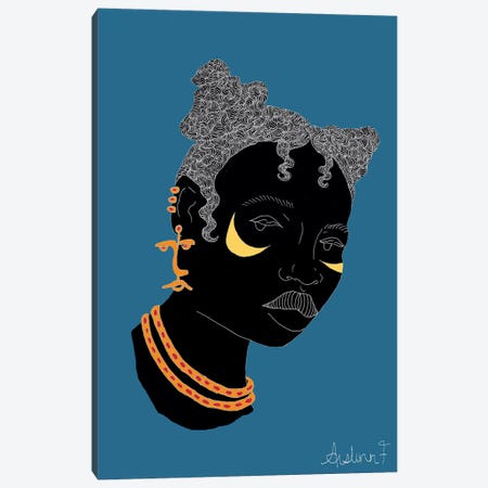 Bantu Knots I Canvas Print #AIF4} by Aislinn F Canvas Artwork