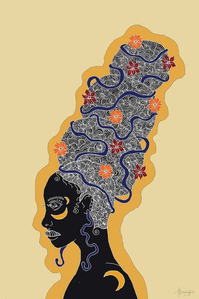 Springtime - Yellow by Aislinn F framed canvas print