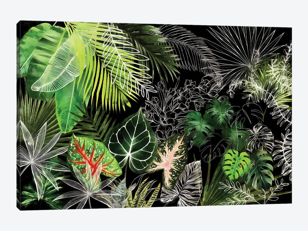 Tropical Foliage IV by amini54 1-piece Canvas Wall Art