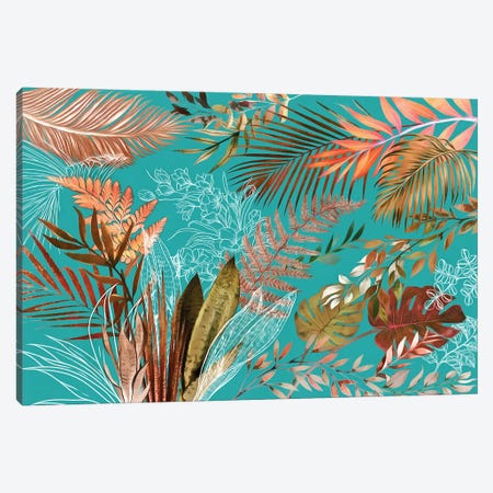 Tropical Foliage VIII Canvas Print #AII132} by amini54 Canvas Print
