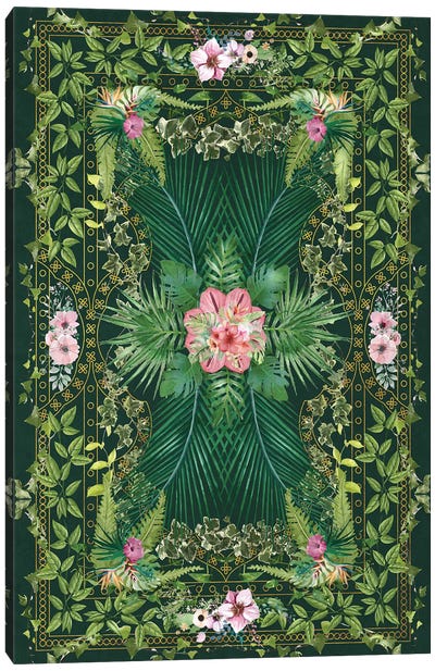 Tropical Foliage X Canvas Art Print - Green with Envy