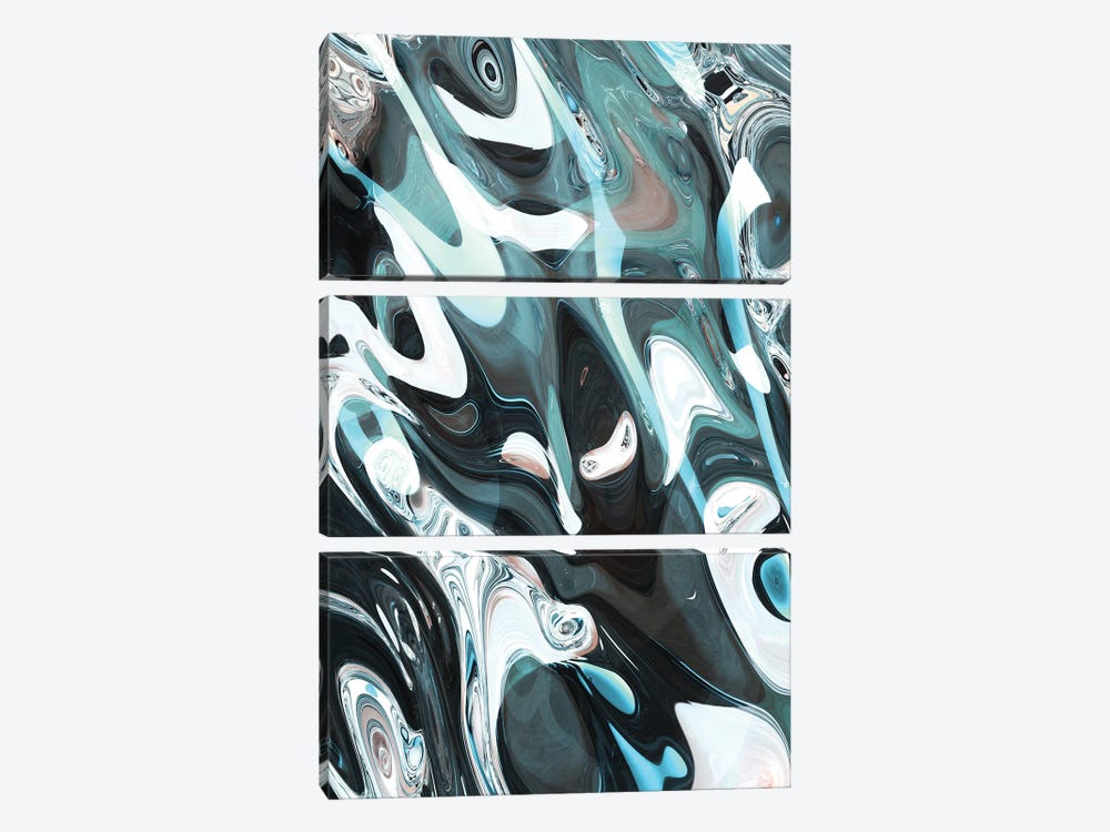 Turbulence VII by amini54 3-piece Canvas Wall Art