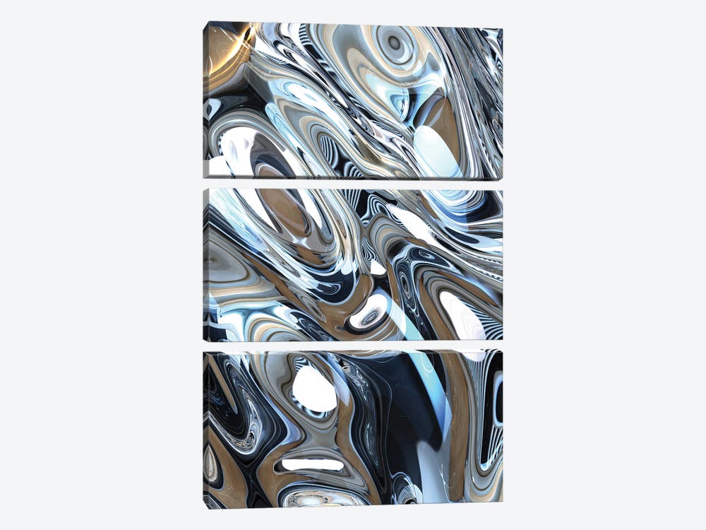 Turbulence V by amini54 3-piece Canvas Print