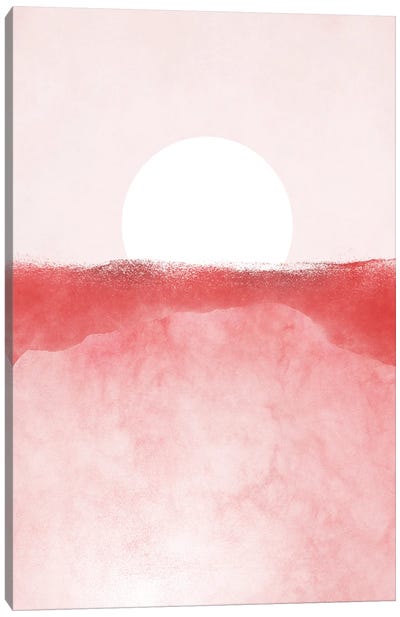 Minimal Landscape Pink I Canvas Art Print - amini54