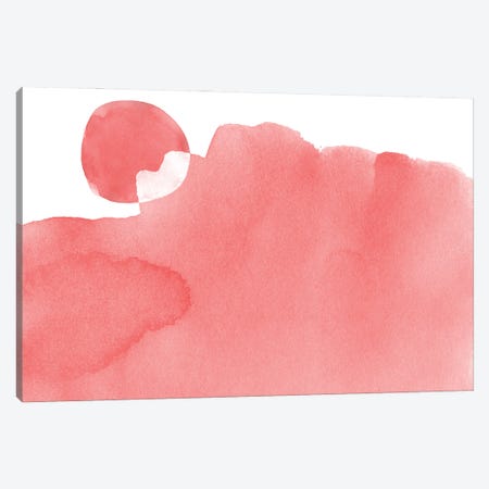 Minimal Pink Abstract V Mountain Canvas Print #AII24} by amini54 Art Print