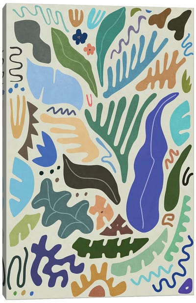 Jungle Colors Canvas Art Print - The Cut Outs Collection