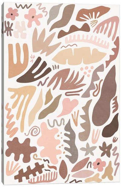 Blush Flora I Canvas Art Print - The Cut Outs Collection