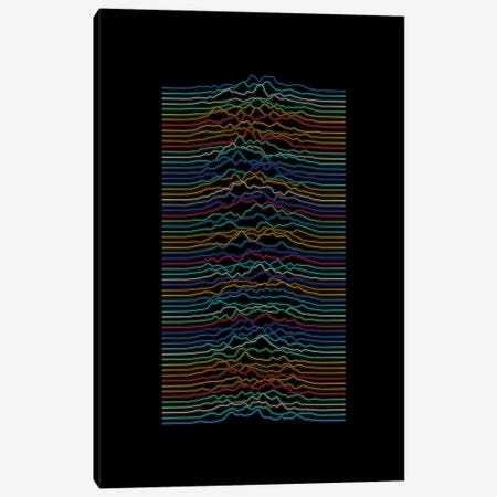 Color Waveform Canvas Print #AII266} by amini54 Canvas Artwork