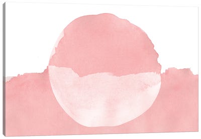Minimal Pink Abstract VIII Canvas Art Print - amini54