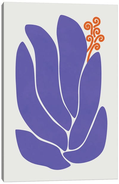 Purple Lily Canvas Art Print - Lily Art