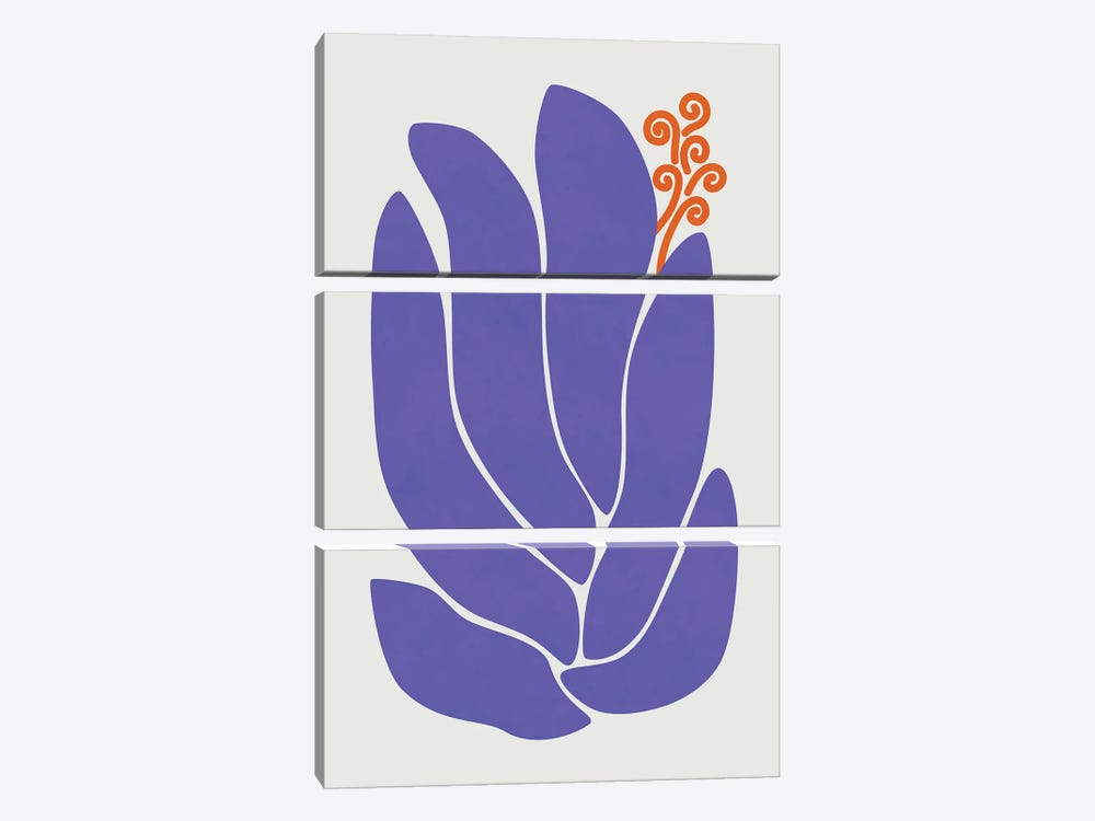 Purple Lily by amini54 3-piece Canvas Art