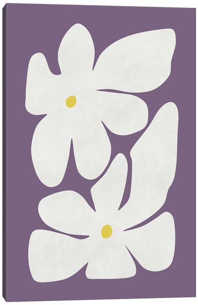 White Narcissus Canvas Art Print - amini54