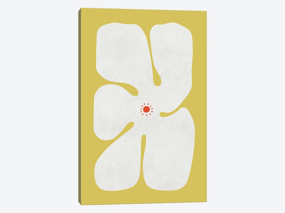 White Poppy Flower by amini54 1-piece Canvas Art Print