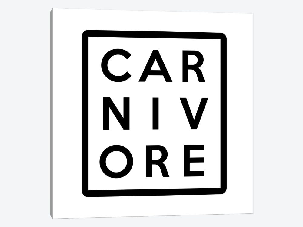 Carnivore 3x3 Letter Grid by amini54 1-piece Canvas Art