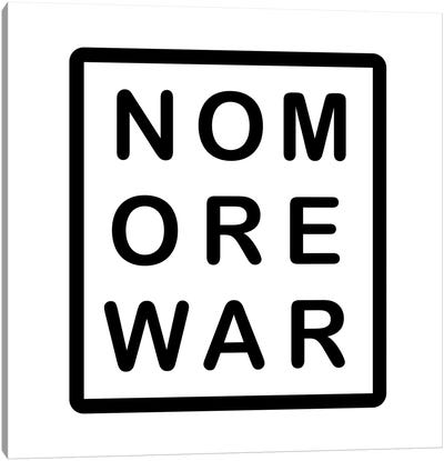 No More War 3x3 Letter Grid Canvas Art Print - The Advocate