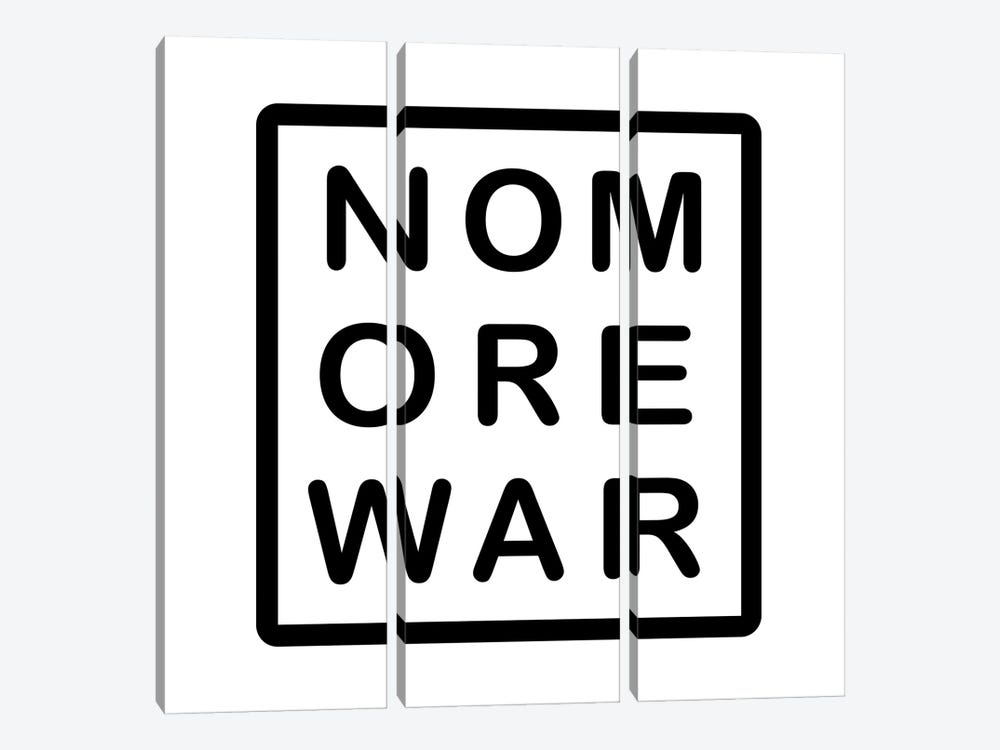 No More War 3x3 Letter Grid by amini54 3-piece Art Print