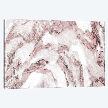 White and Pink Marble Mountain II Canvas Print #AII36} by amini54 Canvas Art