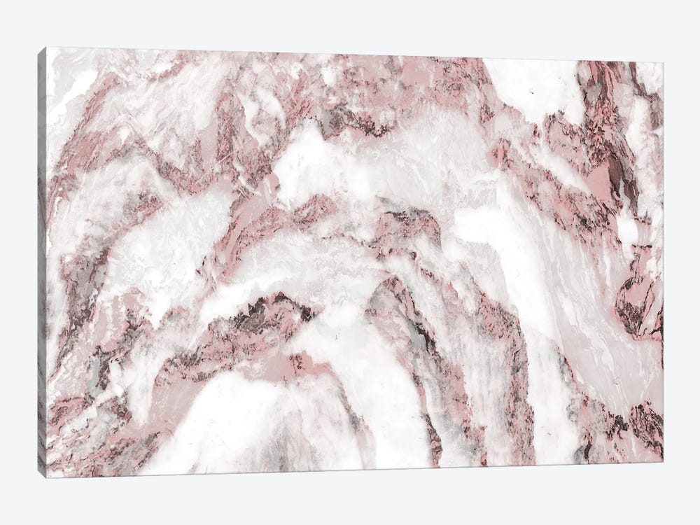 White and Pink Marble Mountain II by amini54 1-piece Canvas Wall Art