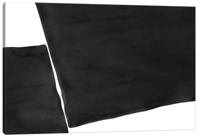 Minimal Black and White Abstract III Canvas Art Print - amini54