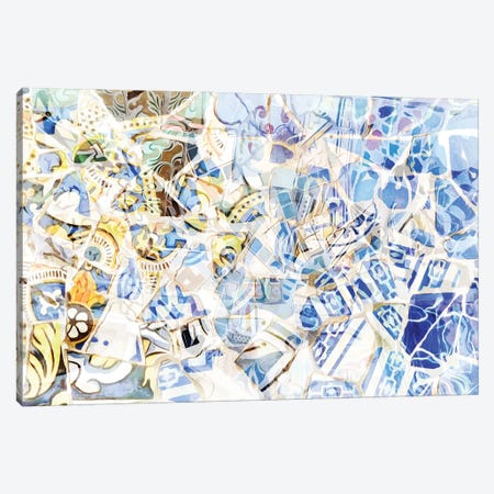 Mosaic of Barcelona I Canvas Print #AII59} by amini54 Canvas Art Print