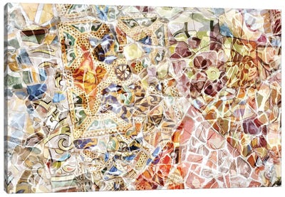 Mosaic of Barcelona IV Canvas Art Print - amini54