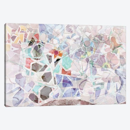 Mosaic of Barcelona V Canvas Print #AII62} by amini54 Canvas Art
