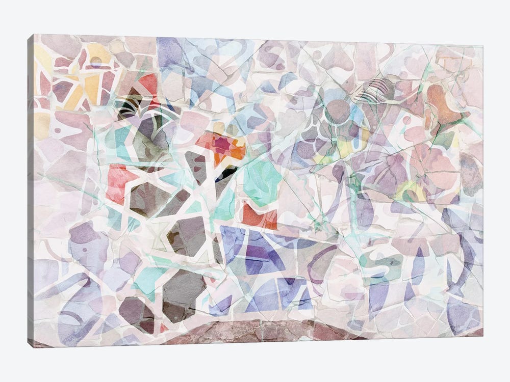 Mosaic of Barcelona V by amini54 1-piece Canvas Print