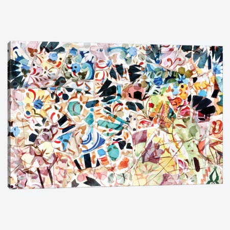 Mosaic of Barcelona VI Canvas Print #AII63} by amini54 Canvas Wall Art