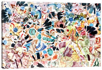 Mosaic of Barcelona VI Canvas Art Print - amini54