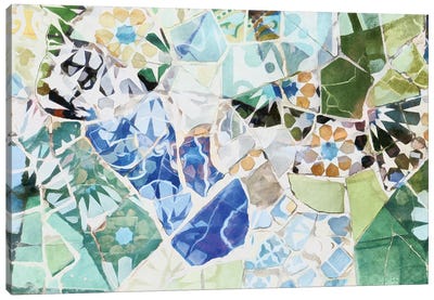 Mosaic of Barcelona VII Canvas Art Print - amini54