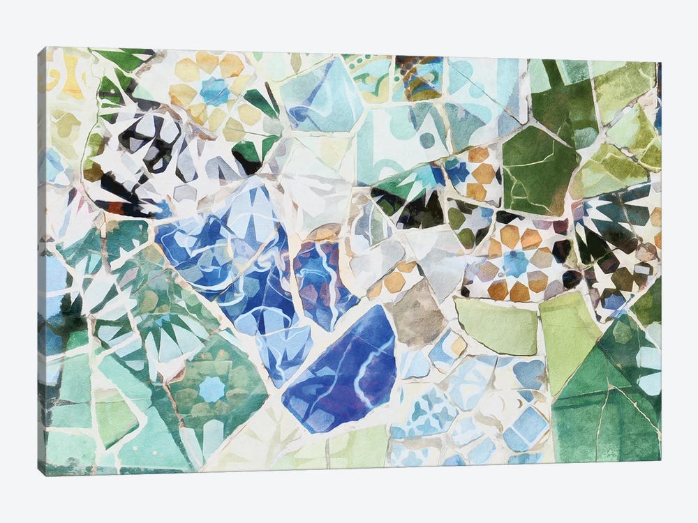 Mosaic of Barcelona VII by amini54 1-piece Canvas Art Print