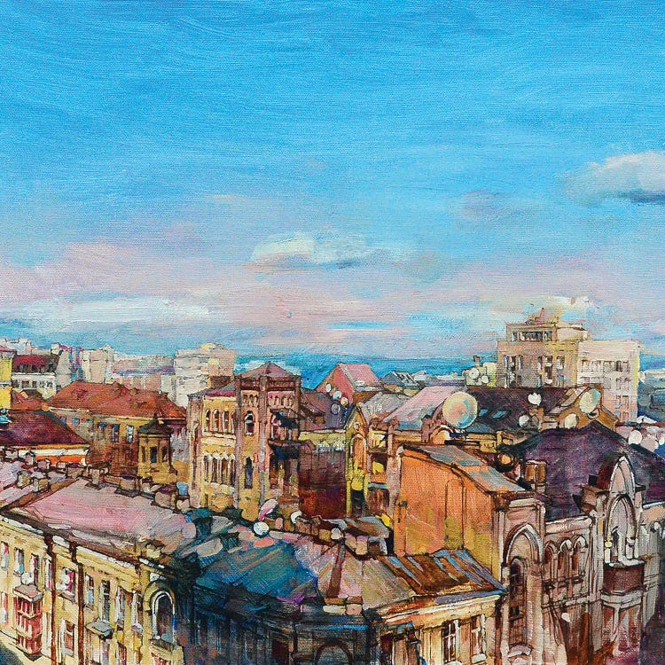 City Roofs by Andrii Kutsachenko wall art