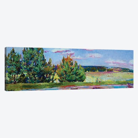 Landscape With Pines Canvas Print #AIK10} by Andrii Kutsachenko Art Print