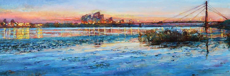 Cityscape With The River by Andrii Kutsachenko wall art