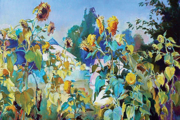 Ponds: Sunflowers by Andrii Kutsachenko