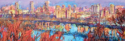 Spring In The River by Andrii Kutsachenko framed canvas print