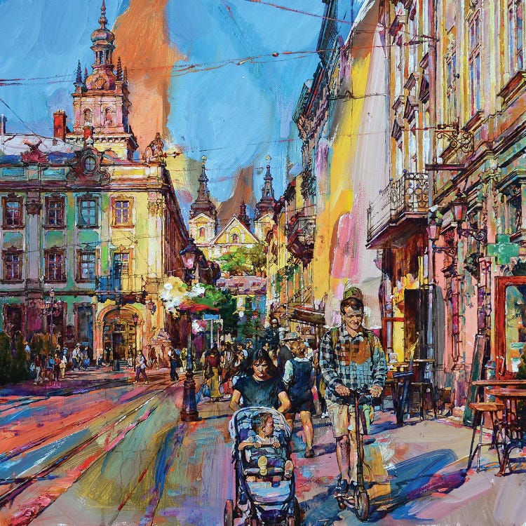 Cityscape by Andrii Kutsachenko wall art