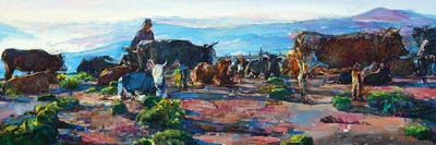 Romance In The Mountains by Andrii Kutsachenko framed canvas print