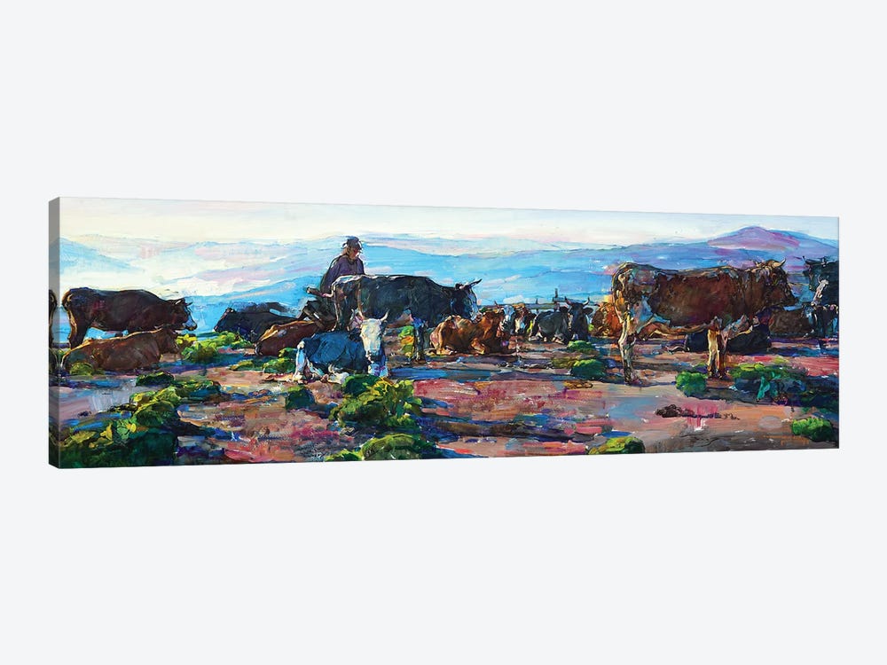 Romance In The Mountains by Andrii Kutsachenko 1-piece Canvas Print