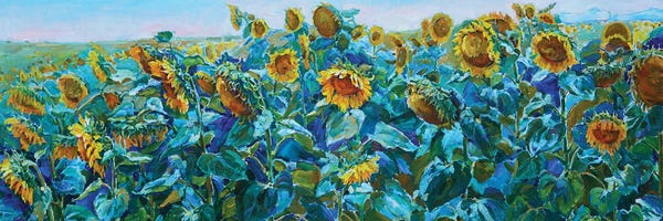Canvas Print: Sunny Sunflowers by Andrii Kutsachenko