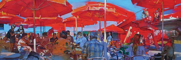 Umbrellas: Summer In The City by Andrii Kutsachenko