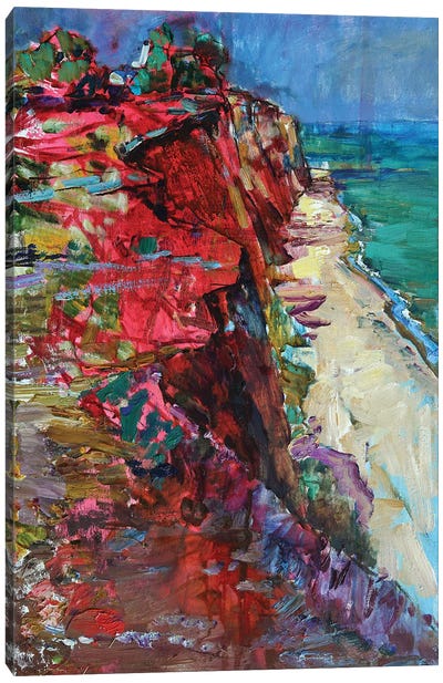 Coast By The Sea Canvas Art Print - Andrii Kutsachenko