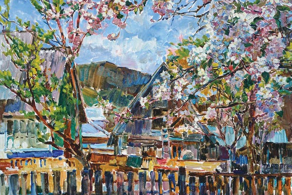 Artists Like Monet: Blooming Garden by Andrii Kutsachenko