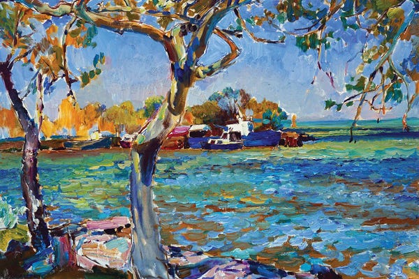 Harbors: Quiet Sea Harbor by Andrii Kutsachenko