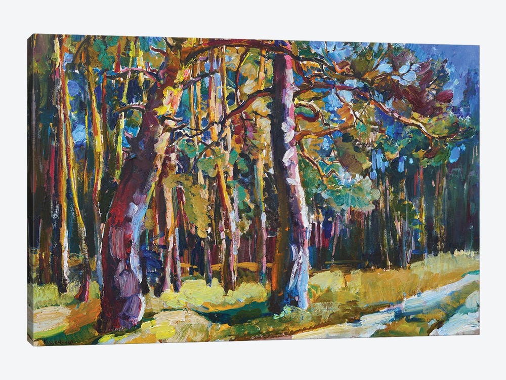 Sunny Forest by Andrii Kutsachenko 1-piece Canvas Print