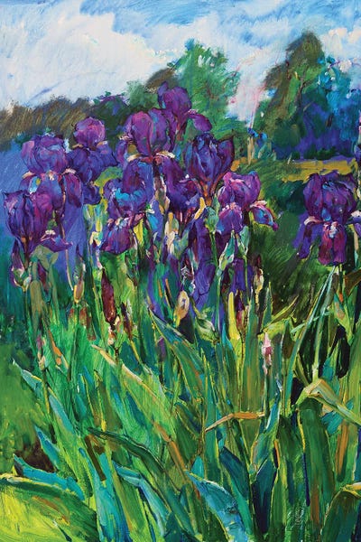 Artists From Ukraine: Iris Flowers by Andrii Kutsachenko