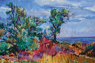Trees By The Sea by Andrii Kutsachenko gallery poster
