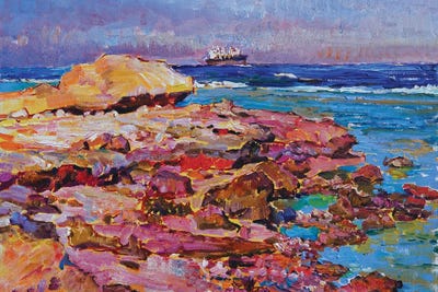 Sunny Seashore by Andrii Kutsachenko gallery poster