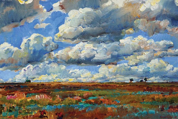 Wide Open Spaces: Blue Sky And Clouds by Andrii Kutsachenko