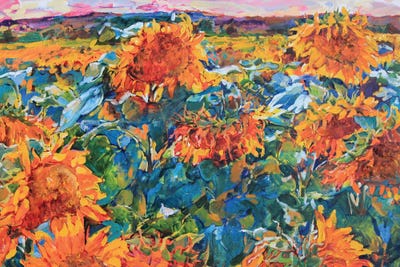 Field Of Sunflowers II by Andrii Kutsachenko gallery poster